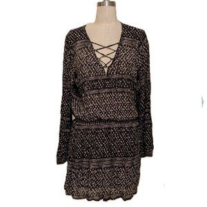 Gypsy & Gold Boho Gauze Mini Dress SZ. S